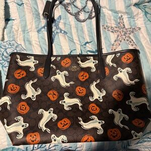 Coach Halloween-Themed Brown Tote